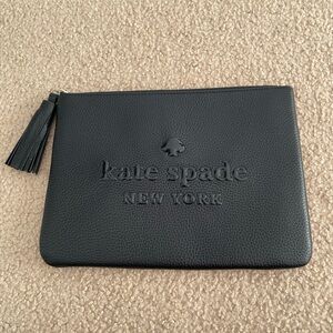 Kate Spade Black Large Tassel Pouch